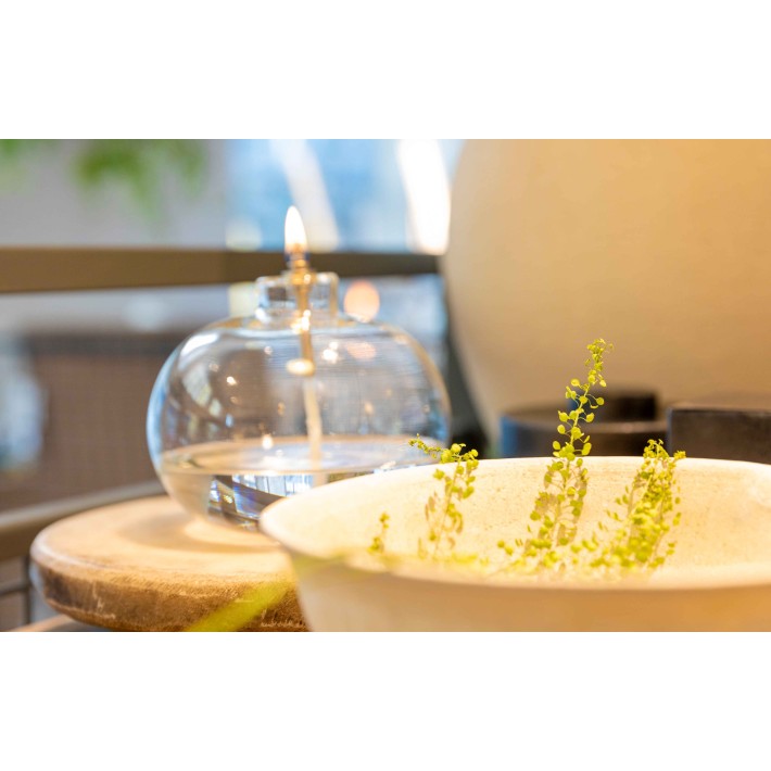 Nomad Lumière – Lámpara de aceite de vidrio liso de Nomad Home - vista lateral