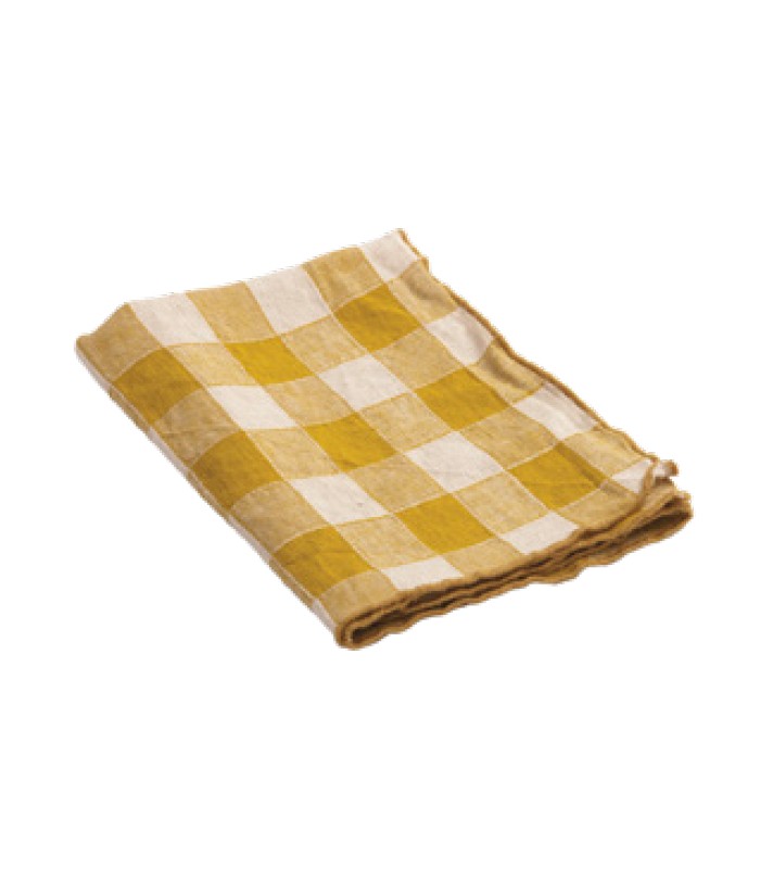 Paño de cocina Bourdon Vintage Vichy Mangue en lino y algodón de Maison de Vacances | Nomad Interiors