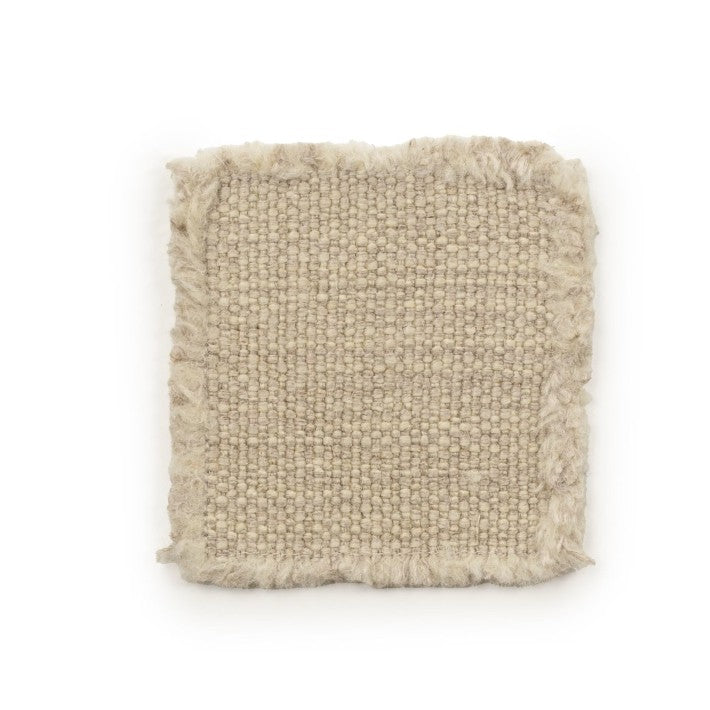 Posavasos Jasper Coaster Naturel en lino y lana de LIBECO | Nomad Interiors