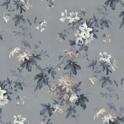 Papel Misty Blue - por m² en lino de Nomad Home