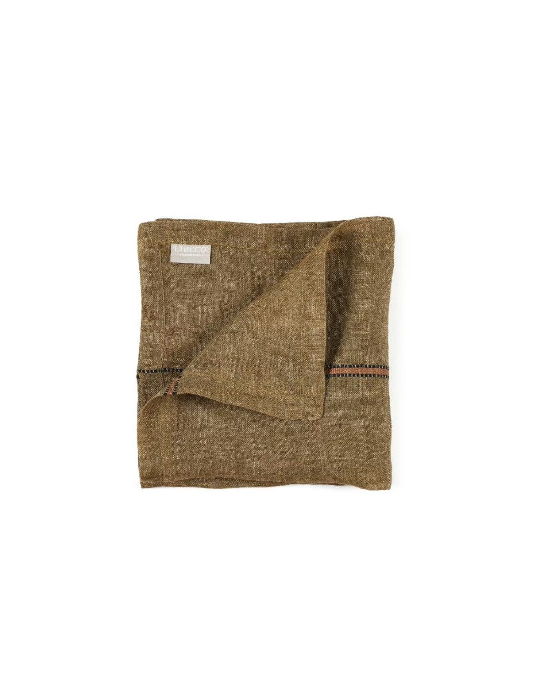 Servilleta de lino Marie – Bronze Stripe de LIBECO | Nomad Interiors