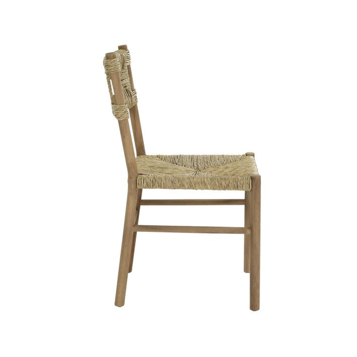 Silla de roble con respaldo de ratán de Nomad Home - textura