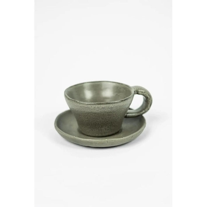 Taza con plato de cerámica Cala de Nomad Home