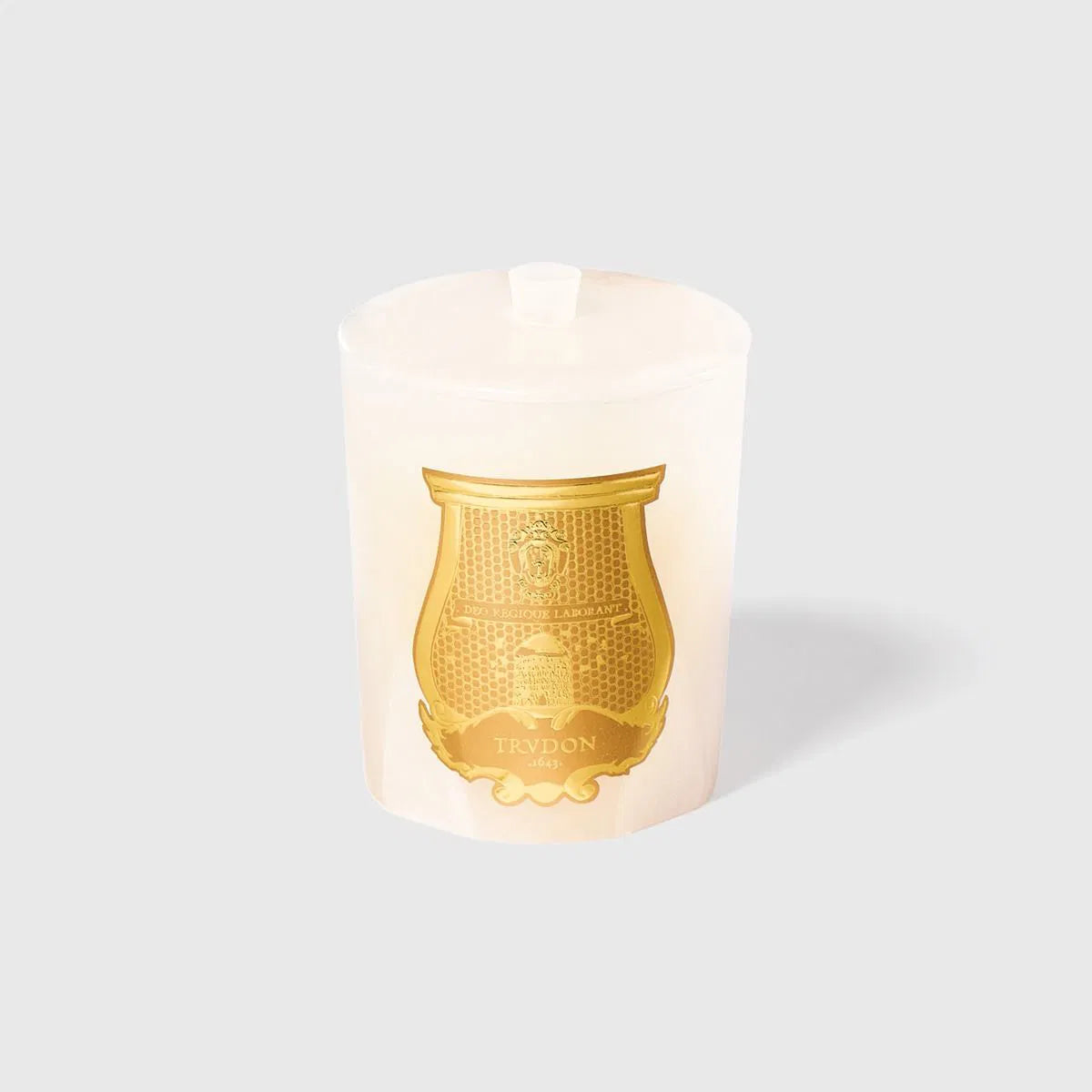 Vela Ernesto Alabastro en vidrio y cuero de Cire Trudon | Nomad Interiors