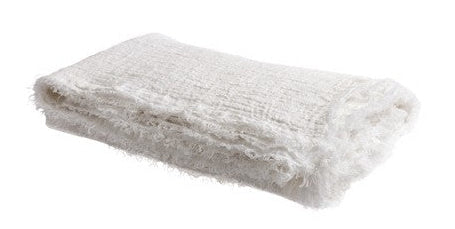 Vice Versa Plaid Washed Linen Crepe, Blanc en lino de Maison de Vacances | Nomad Interiors