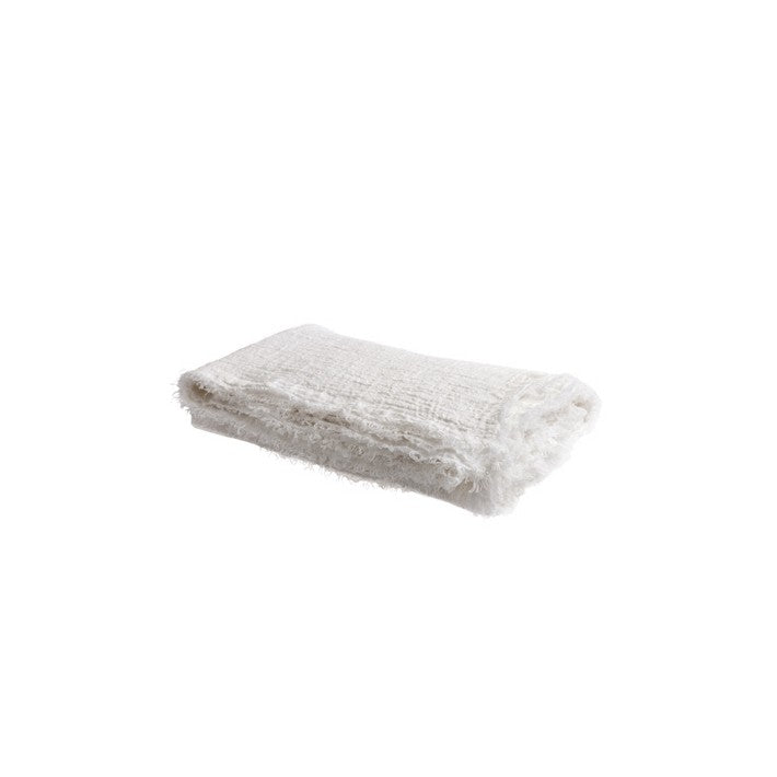Vice Versa Plaid Washed Linen Crepe, Blanc en lino de Maison de Vacances | Nomad Interiors