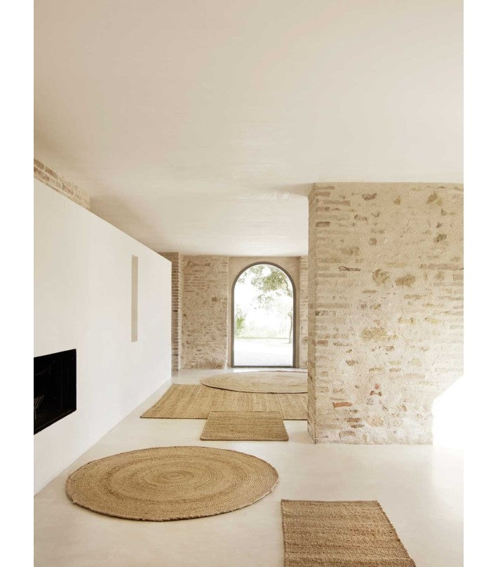 Alfombra Hemp ø400cm Yute de Nomad Home - vista lateral