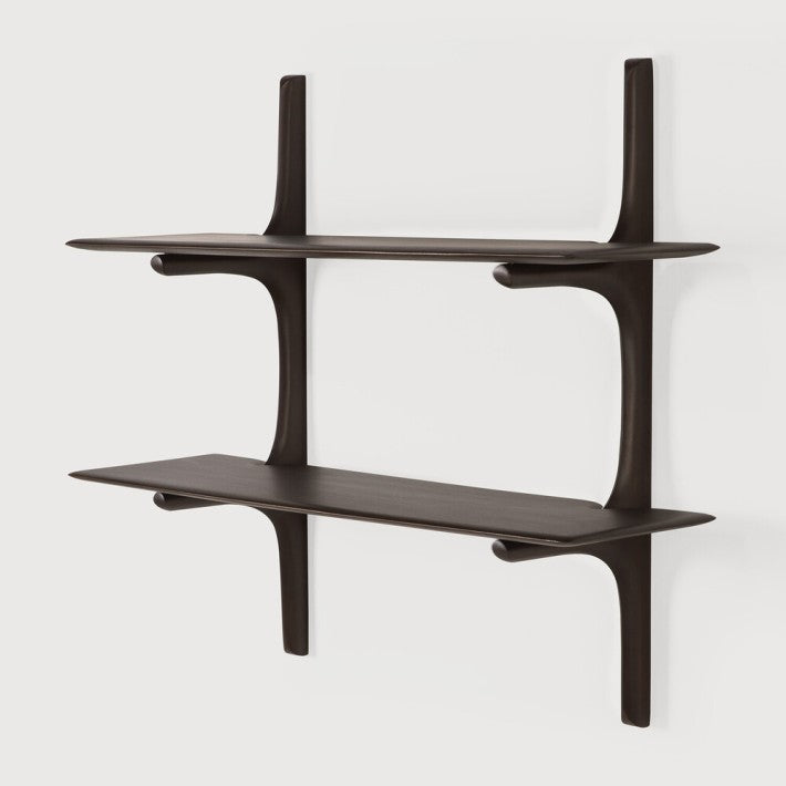 Estantería de pared Pi en madera de Ethnicraft - vista lateral | Nomad Interiors