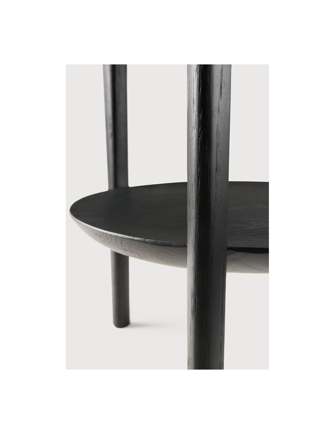 Mesita Auxiliar Bok Roble Negro de Ethnicraft - vista lateral | Nomad Interiors