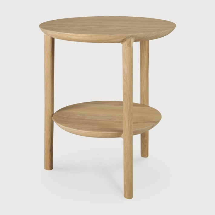 Mesita Auxiliar Bok Roble de Ethnicraft - vista lateral | Nomad Interiors
