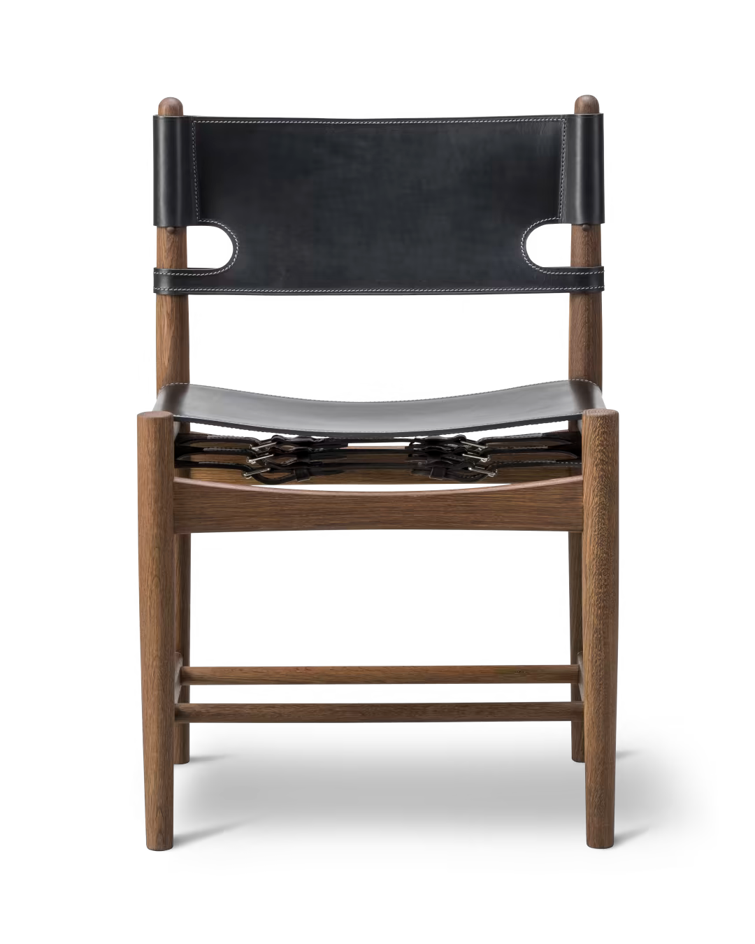 Silla The Spanish en madera y cuero de Fredericia - vista 12 | Nomad Interiors