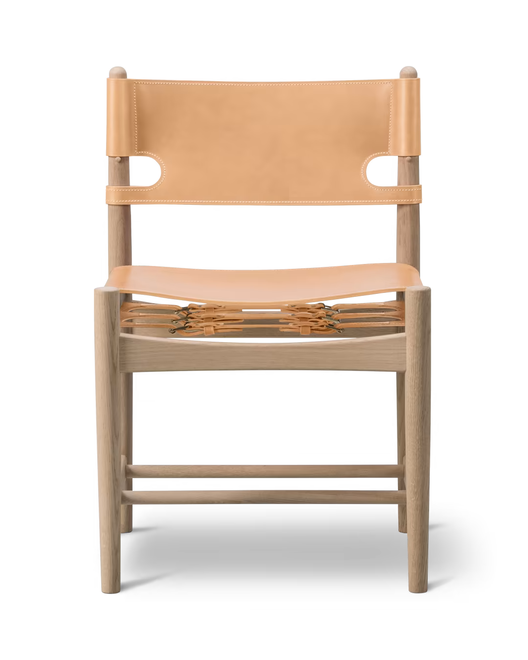 Silla The Spanish en madera y cuero de Fredericia - vista 13 | Nomad Interiors