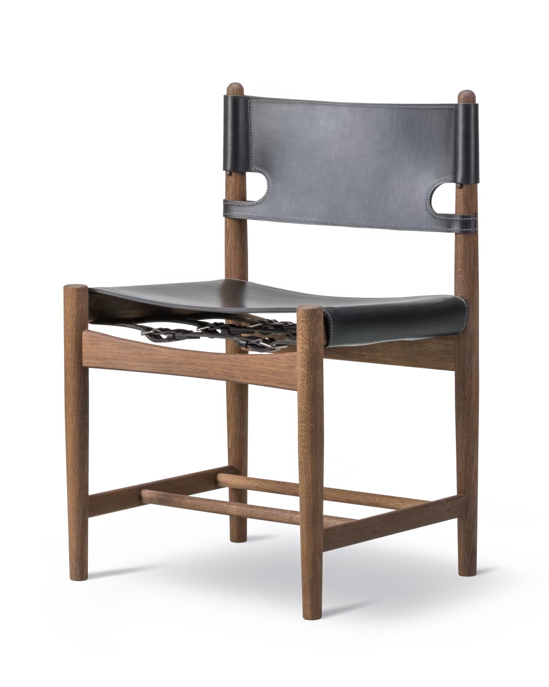 Silla The Spanish en madera y cuero de Fredericia - vista 16 | Nomad Interiors