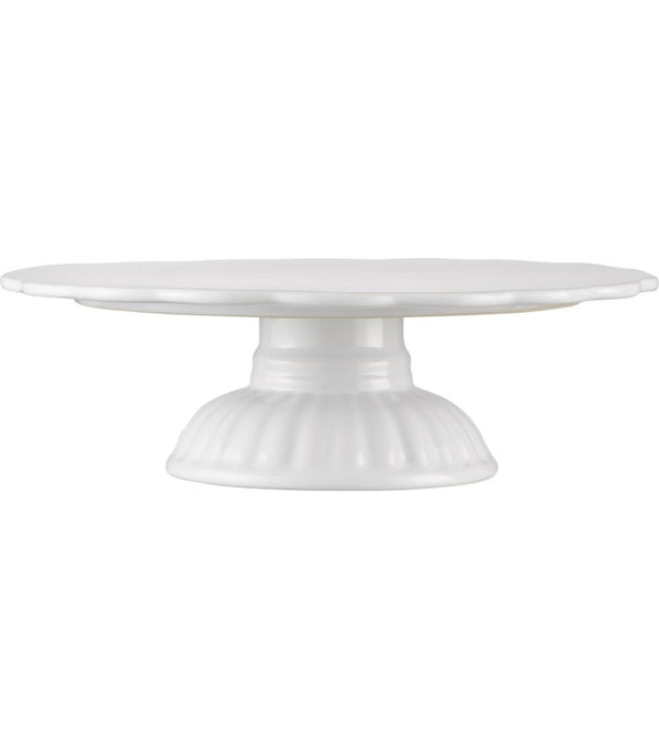 Plato blanco con pie de Nomad Home