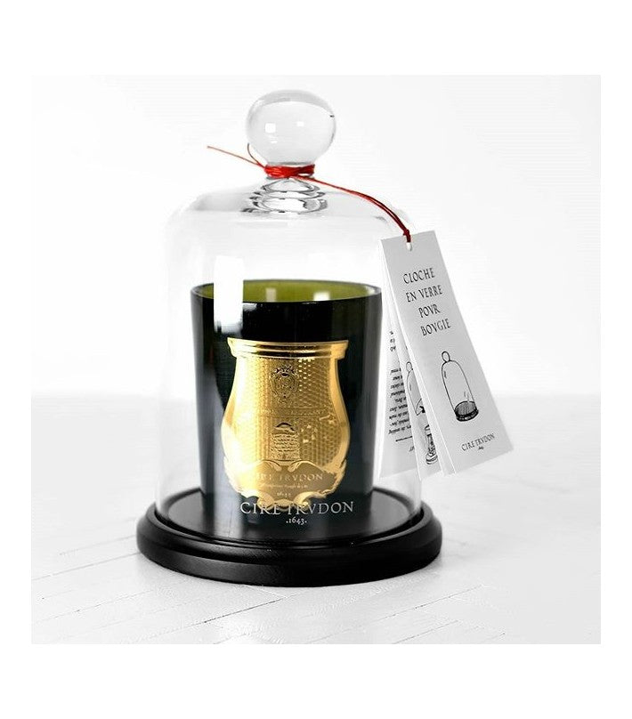Campana para velas Cire Trudon en vidrio y madera - vista 6 | Nomad Interiors