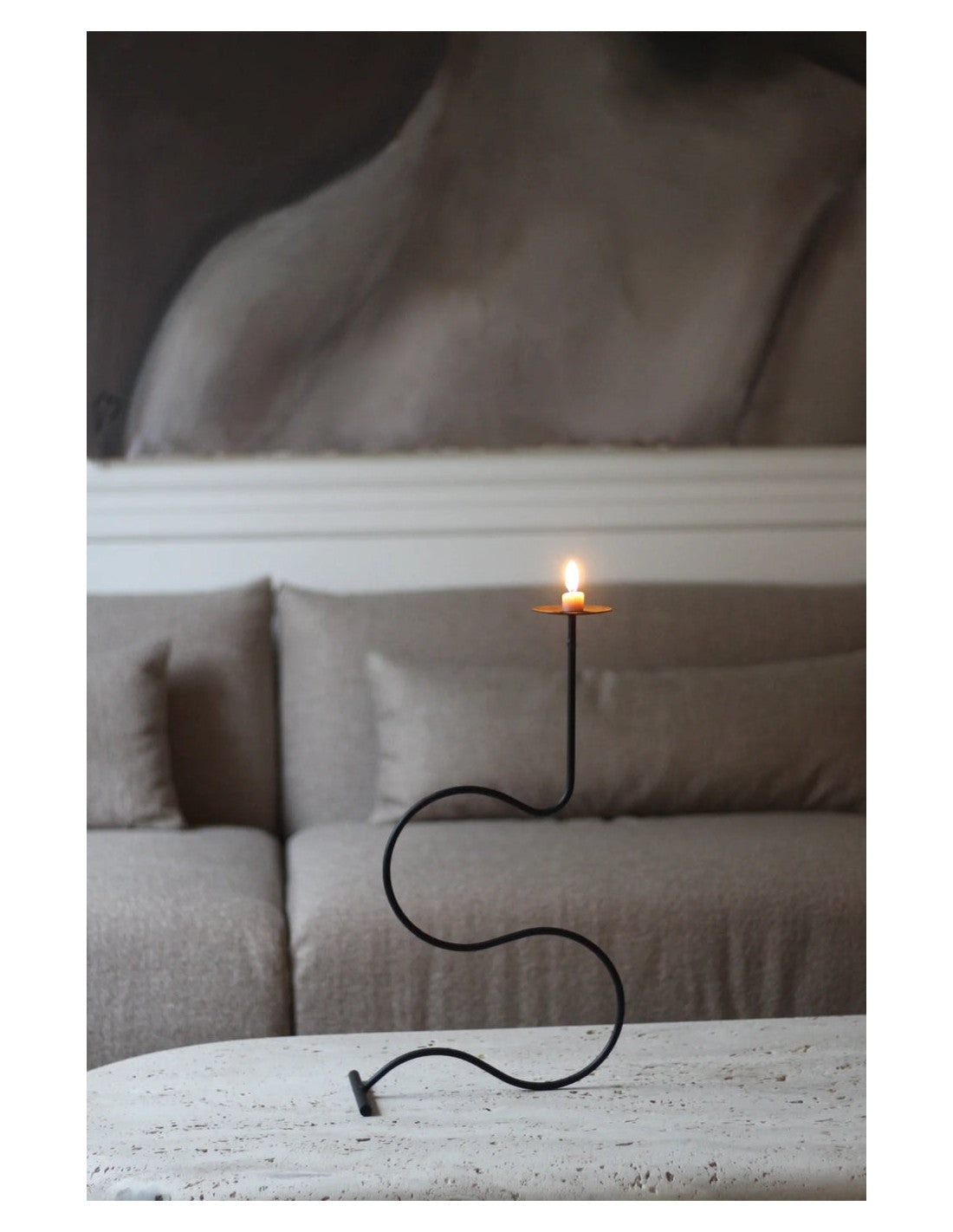 Candelabro Snake Nomad en hierro de Nomad Home - detalle