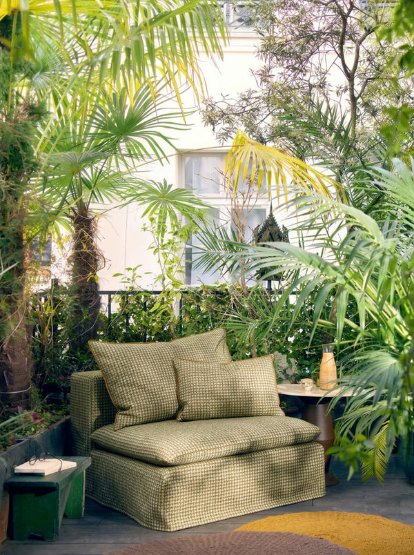 Cojín Outdoor Jacquard Bistrot Bronze