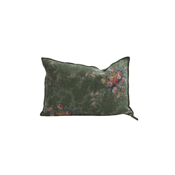 Cojín de lino Wabi Sabi Pompadour Laurier de Maison de Vacances | Nomad Interiors