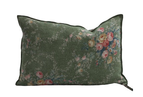 Cojín de lino Wabi Sabi Pompadour Laurier de Maison de Vacances | Nomad Interiors