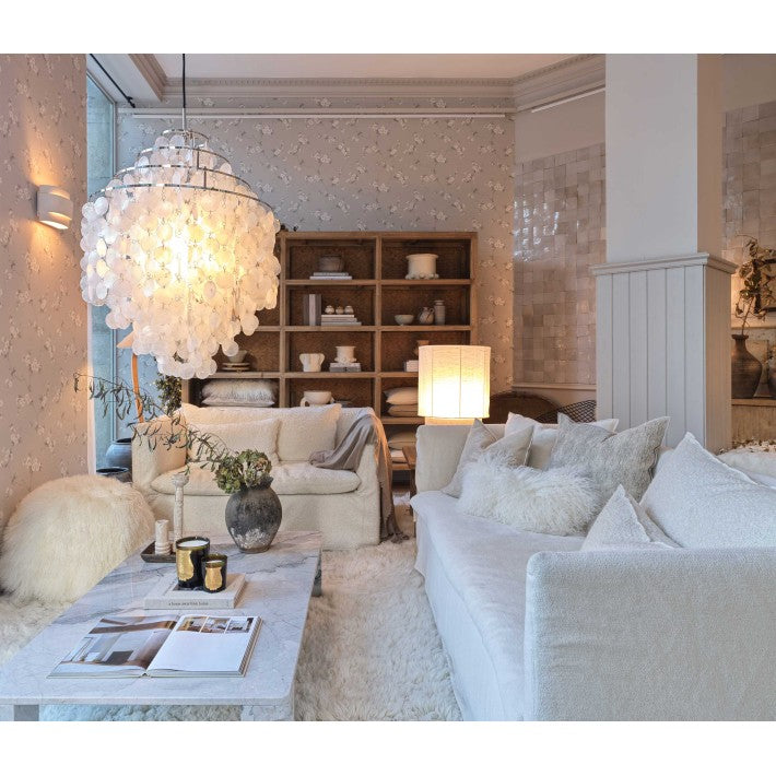 Cojín Vice Versa Cabra del Tibet Blanco