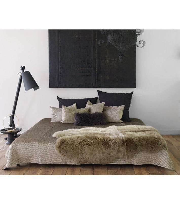 Cojín Vice Versa Chenille Soft Washed Carbone