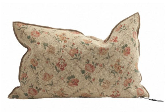 Cojín Vice Versa en Lino Jardin Secret Orgeat de Maison de Vacances | Nomad Interiors