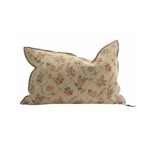 Cojín Vice Versa en Lino Jardin Secret Orgeat de Maison de Vacances | Nomad Interiors