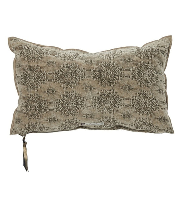 Cojín Vice Versa Jacquard Stone Washed Kilim Ecorce en algodón de Maison de Vacances | Nomad Interiors