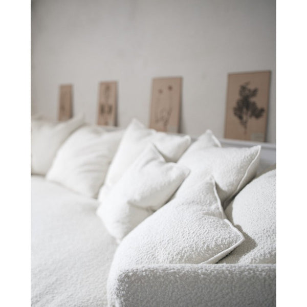 Cojín Vice Versa Wooly Canvas Blanco