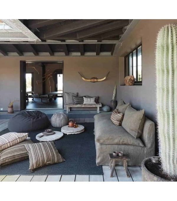 Cojín Vice Versa tela Nomade Kaki