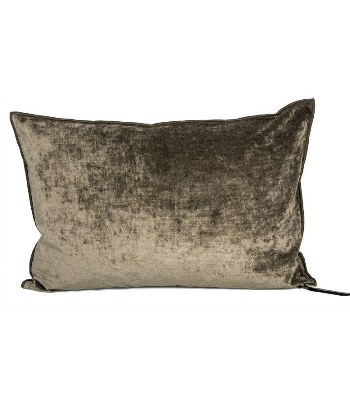 Cojín Vice Versa tela Royal Velvet Kaki