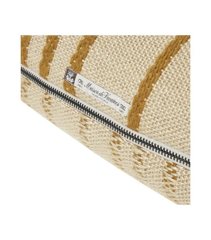 Cojín Vice Versa tela Brodée Myre Bronce