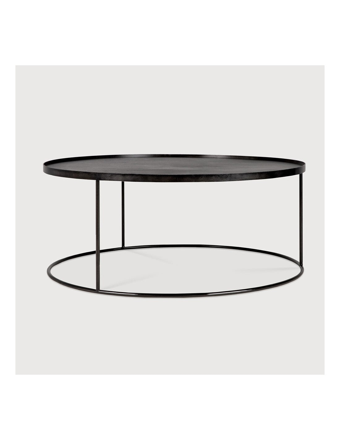 Conjunto de mesa de café con bandeja redonda de Ethnicraft - vista 6 | Nomad Interiors