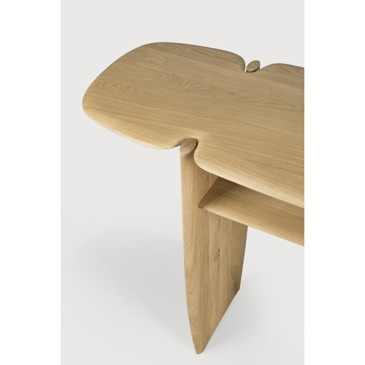 Consola Pi en roble y madera de Ethnicraft - vista lateral | Nomad Interiors