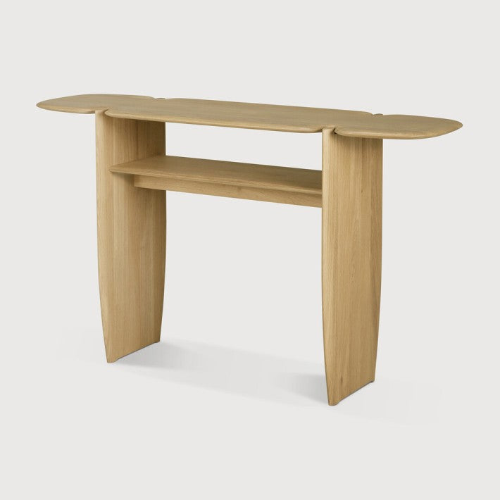 Consola Pi en roble y madera de Ethnicraft - textura | Nomad Interiors