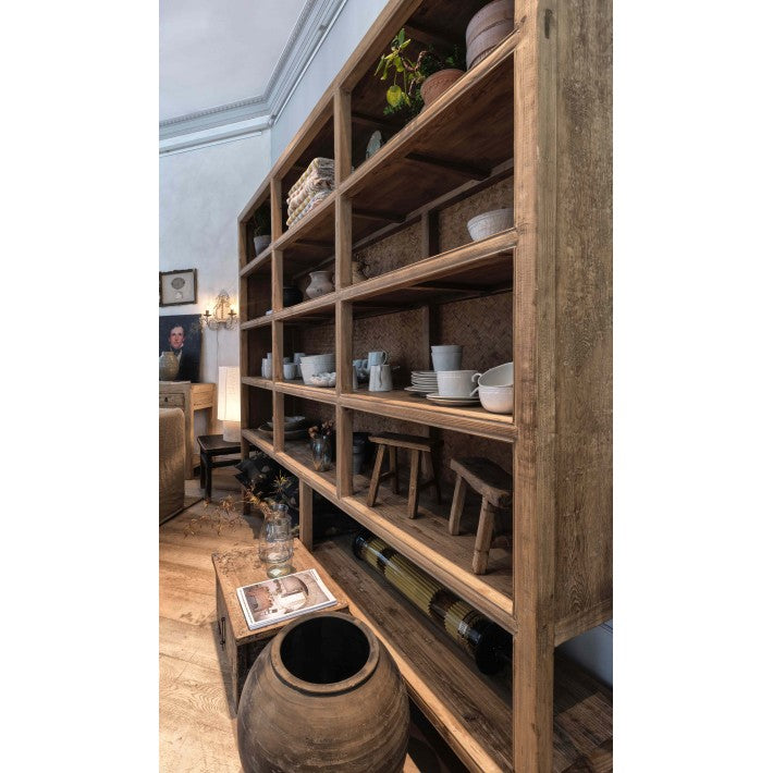 Estantería  Vintage de Olmo y Bambú en cerámica y madera de Nomad Home - ambiente