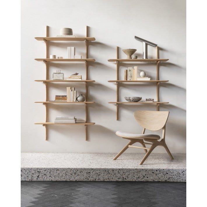 Estanteria Pi Wall en roble y acero de Ethnicraft - detalle | Nomad Interiors