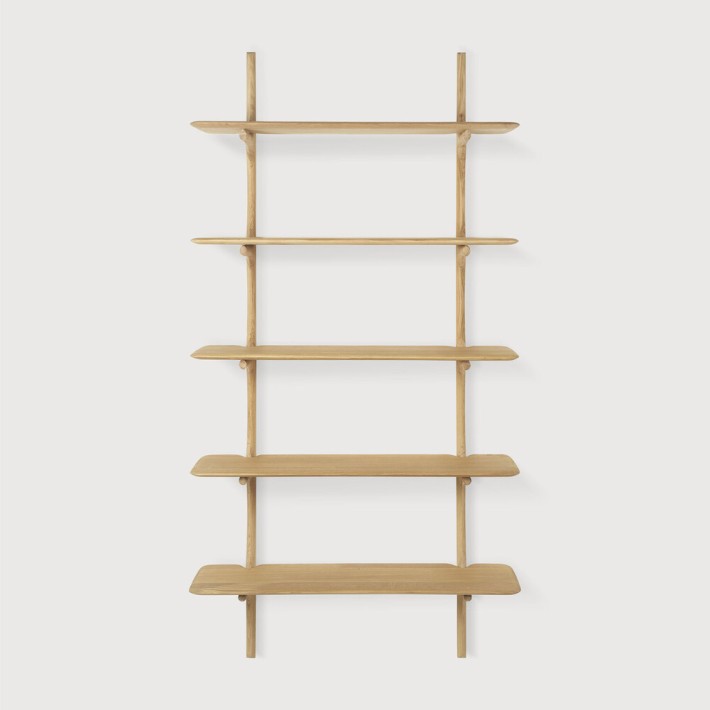 Estanteria Pi Wall en roble y acero de Ethnicraft | Nomad Interiors