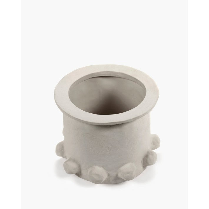 Flower pot 05 M beige Molly de Serax - textura | Nomad Interiors