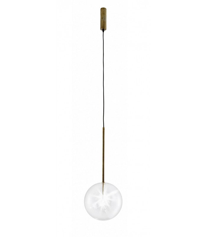 Lámpara Bolle Sola en cristal y latón de GallottiRadice | Nomad Interiors