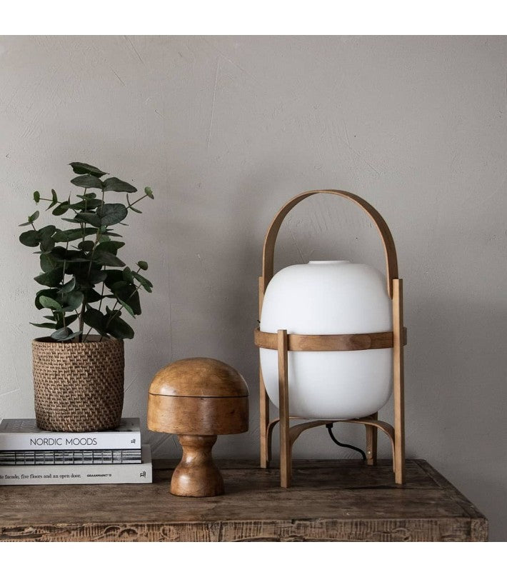 Lámpara Cestita en vidrio y madera de Santa Cole - ambiente | Nomad Interiors