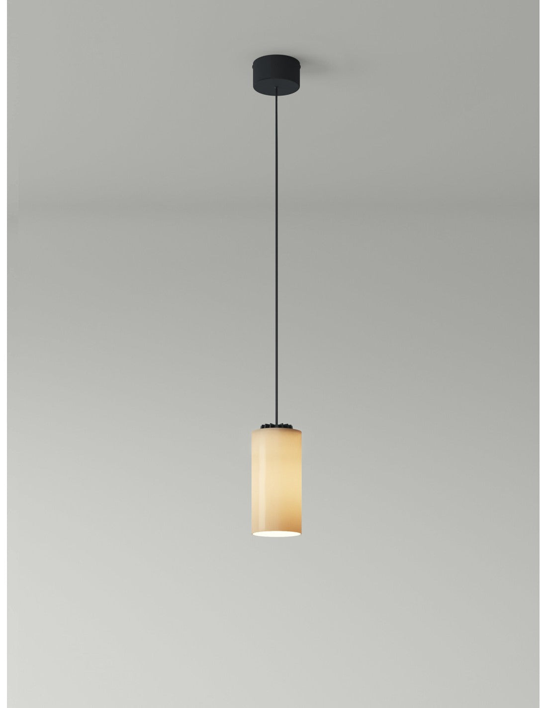 Lámpara Cirio Simple en lana y vidrio de Santa Cole - vista lateral | Nomad Interiors