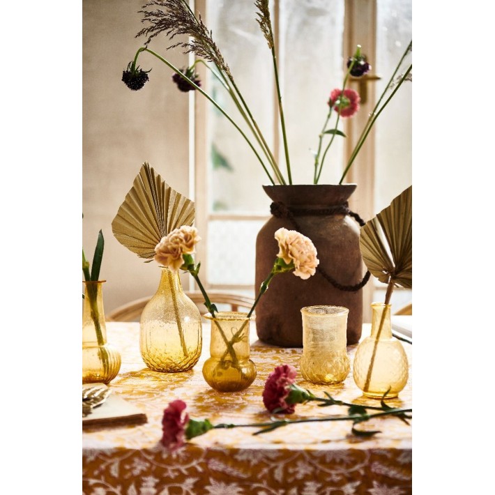 Vaso de Vidrio Reciclado Light Gold de Nomad Home - vista lateral