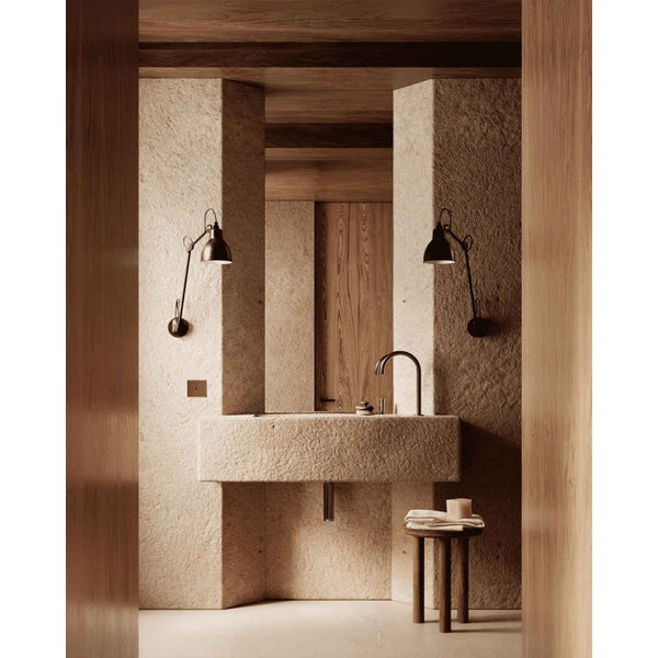 Lámpara Gras Nº 122 negra con brazo inclinable