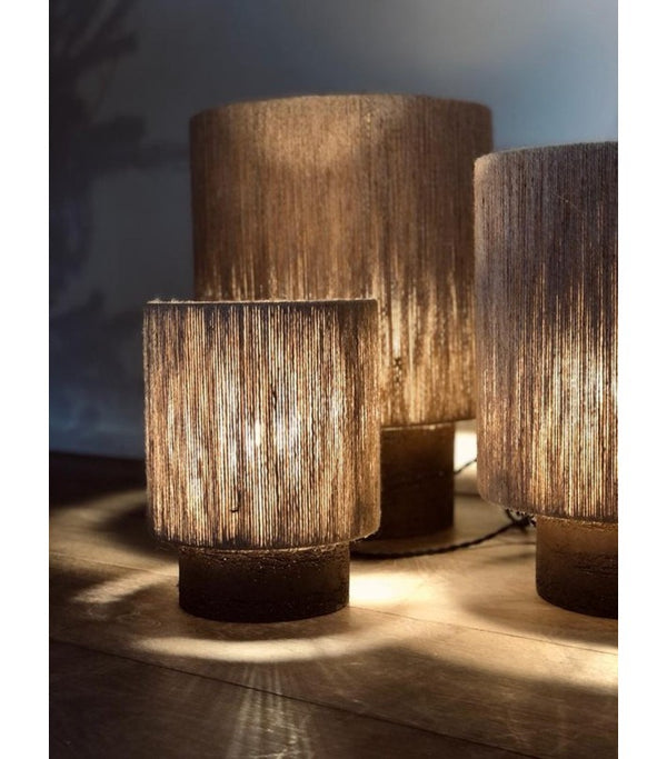 Lámpara Kale Hilo de Yute Tensado a Mano