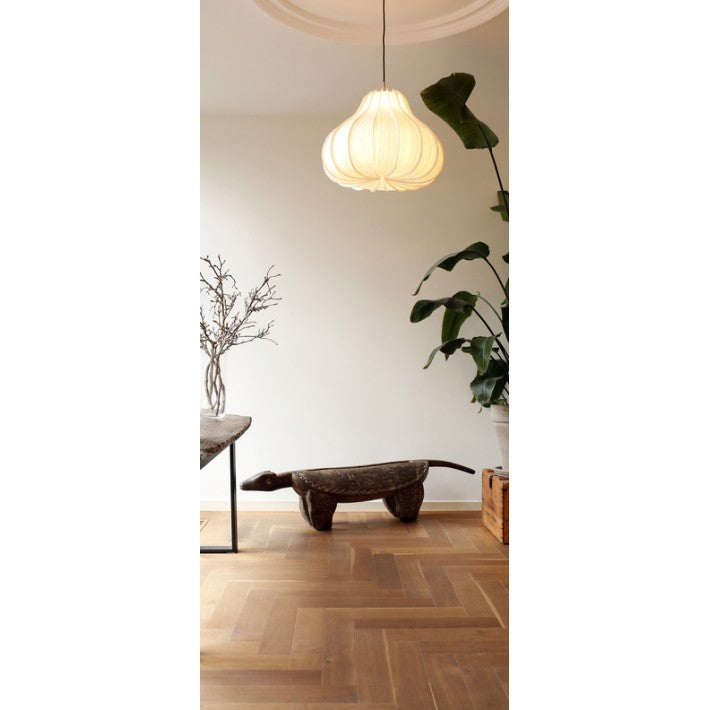 Lámpara Koro Small en bambú de Ay illuminate - vista lateral | Nomad Interiors