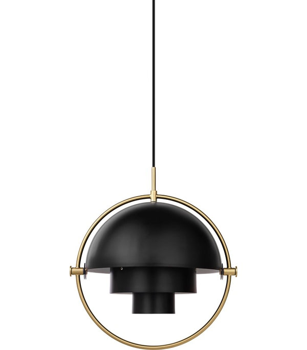 Lámpara Multi Lite Pendant Black en latón de Gubi | Nomad Interiors