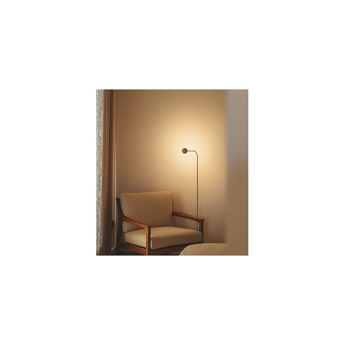 Lámpara Pin 1660 en acero de Vibia - vista lateral | Nomad Interiors