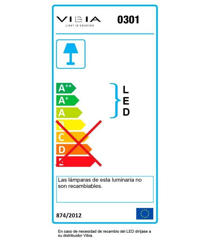 Lámpara Wireflow Volumetric 8 leds de Vibia - textura | Nomad Interiors
