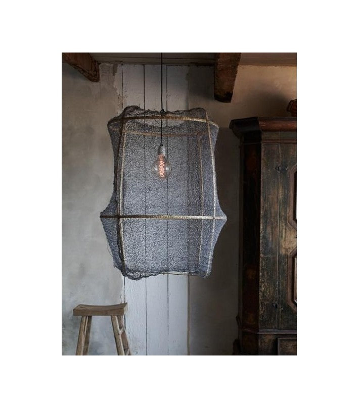 Lámpara Z1 Black Sisal Net Grey